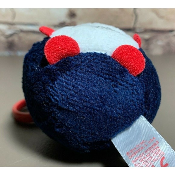 TY Beanie Babies Ballz New England Patriots Plush Keychain Backpack Clip Fob 5" - Picture 7 of 9